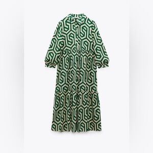 Zara geometric print dress size S